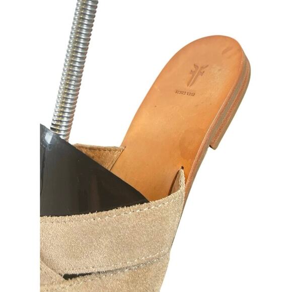 FRYE SANDALS CARLA CRISS CROSS OPEN TOE CASUAL SLIDE ASH SZ 7 AESTHETIC BOHO - Picture 15 of 16